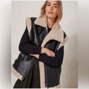 NWT Mint Velvet Shearling Vest